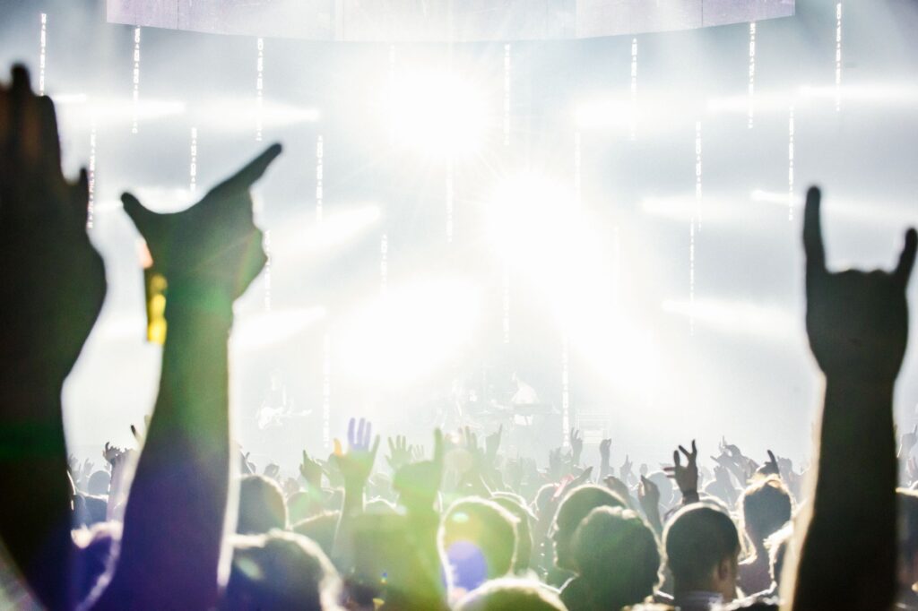 Concert 24h du Mans 2025 — public en concert acclamant