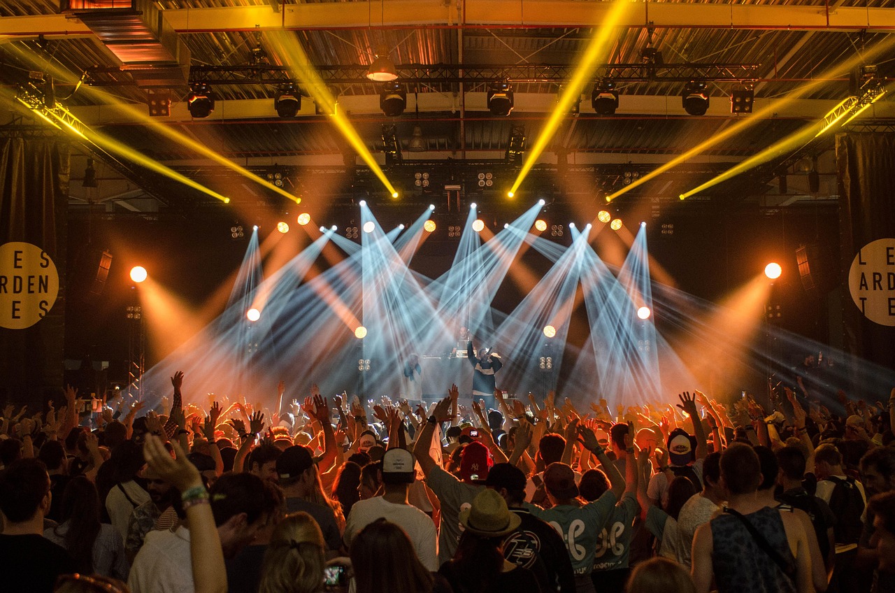 Festival du Bout du Monde — foule festival musique scène lumières